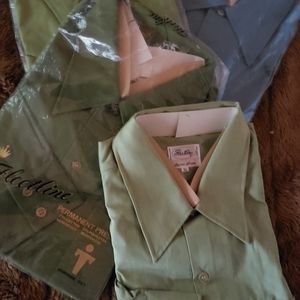 Men's cotton/polyester blended permanent press dress/work shirts by Fleetline